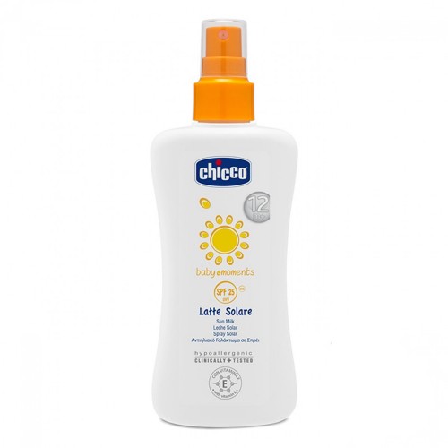 CHICCO LATTE SOLARE SPRAY PROTEZIONE SOLARE MARE SPF 25 PER BAMBINI DI 12MESI+